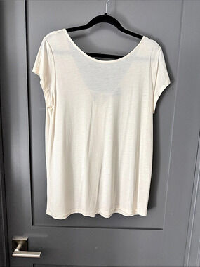 Massimo dutti Women's cream Tie-back Top L